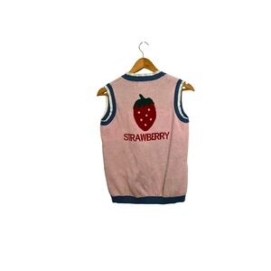 Strawberry Pink Kids Sleeveless Top